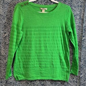 Banana Republic Vibrant Green Knit Top